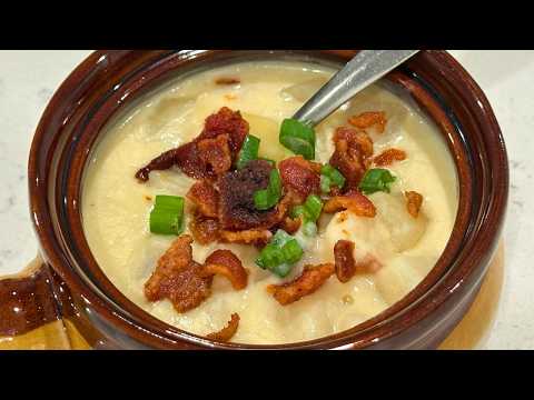 Crockpot Creamy Potato Soup Recipe | Easy Homemade Comfort Food