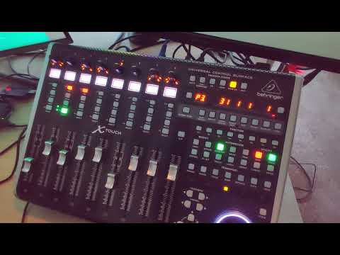 Choosing and editing plugins and Instruments on X Touch in Logic
