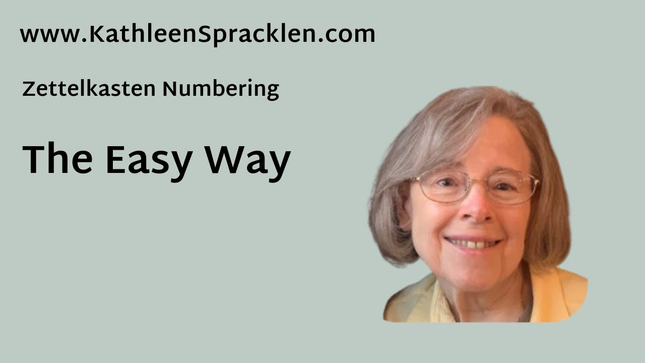 Zettelkasten Numbering the Easy Way