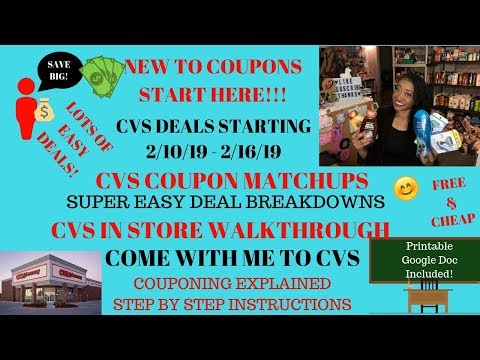 New to Coupons Start Here|CVS Coupon Matchups Deals Starting 2/10/19|Super EASY Coupon Matchups 😁❤️
