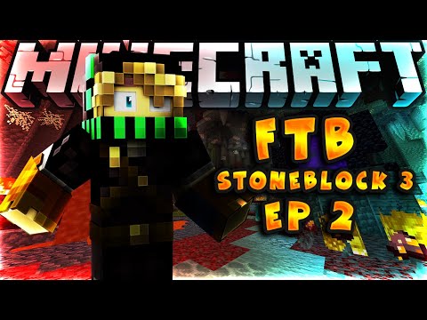 FTB StoneBlock 3 Let's Play Ep 2 - WHERE DO I GET STRING?