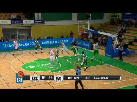 ABA Liga 2016/17 highlights, Round 10: Krka - Igokea (19.11.2016)