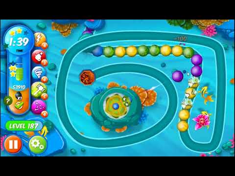 Marble Woka Woka Level 187 - NO BOOSTERS 🐢 | SKILLGAMING ✔️