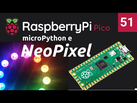 Using a NeoPixel Ring with Raspberry Pico and microPython - Video 51