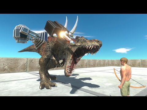 T-REX on Jetpack and With Rockets NEW UPDATE ► Animal Revolt Battle Simulator