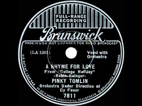 1936 Pinky Tomlin - A Rhyme For Love
