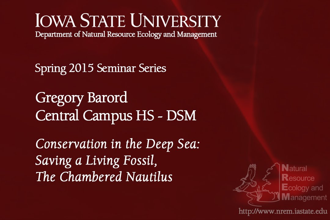 NREM Seminar: Conservation in the Deep Sea, Gregory Barord