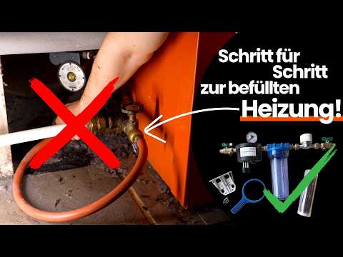 Heizungsanlage selbst BEFÜLLEN und ENTLÜFTEN #diy