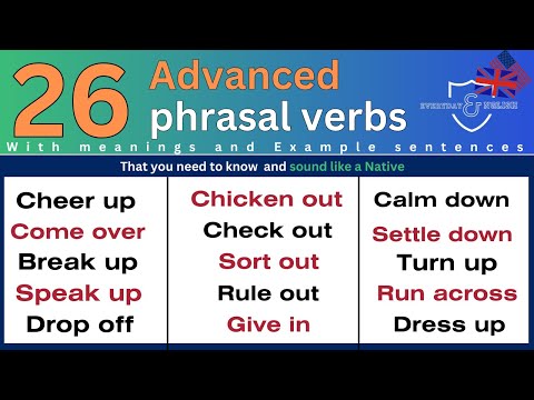 30 common phrasal verbs with the words COME LOOK GO used in daily English conversation
