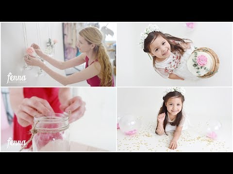 Cake Smash Photoshoot with an older child and DIY Boho Decor!