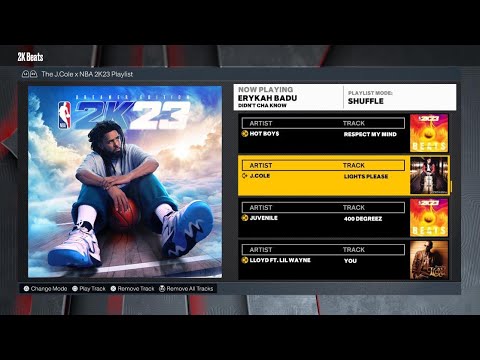 NEW 2K23 J.Cole Soundtrack Song List Preview (No Sound Just Titles)