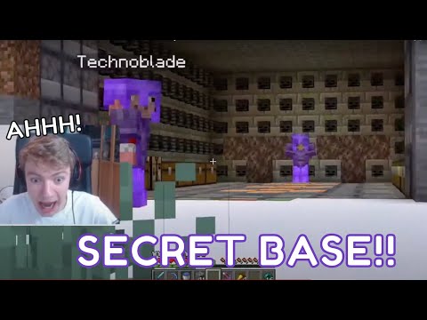 Technoblade REVEALS his NEW SECRET BASE to Tommyinnit! (Dream SMP)
