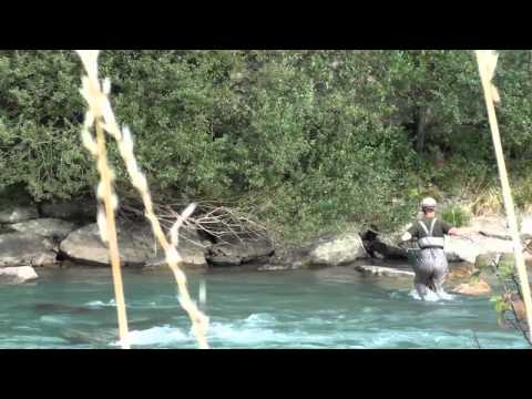 Julien Lorquet fishing during the World Flyfishing Championship in Italy