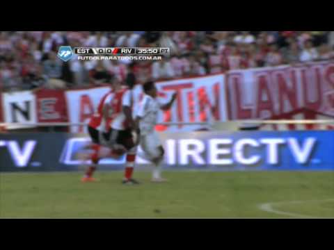 Chichizola ataja penal a Carrillo. Estudiantes 0 River 0. Fecha 14. Final 2014. Fútbol Para Todos.