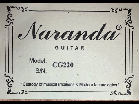 Демонстрация звучания классической гитары Naranda CG220