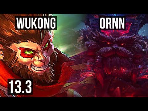 WUKONG vs ORNN (TOP) | 1.4M mastery, 13/5/18, Godlike, 300+ games | KR Master | 13.3