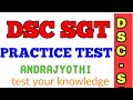 DSC PRACTICE TEST Full Solved Andrajyothi DSC Sgt