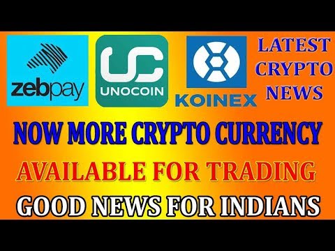 Latest Crypto News: Koinex, Zebpay, Unocoin launches new coins for trading | Good News for Indians Video