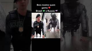 Policia brasileira x polícia Russa quem ganha #sh