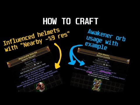 How To Craft Influenced Helmets | What is & How to Use Awakener's Orb? | TR Subtitled | PoE Guide