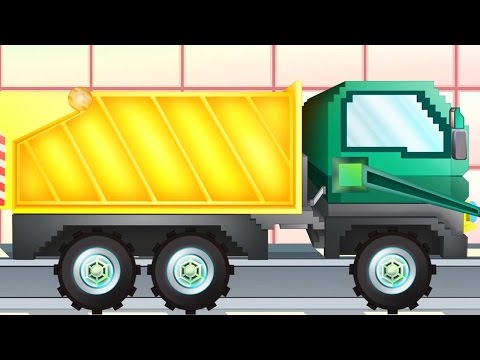 Masina de Gunoi | Pipo si camionul sau de tractari , desene pentru copii ca Minecraft