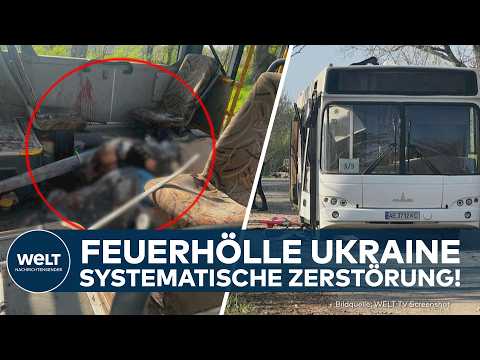 UKRAINE-KRIEG ESKALIERT: Russland attackiert Linienbus mit Drohne! Neun Tote in einer Nacht!