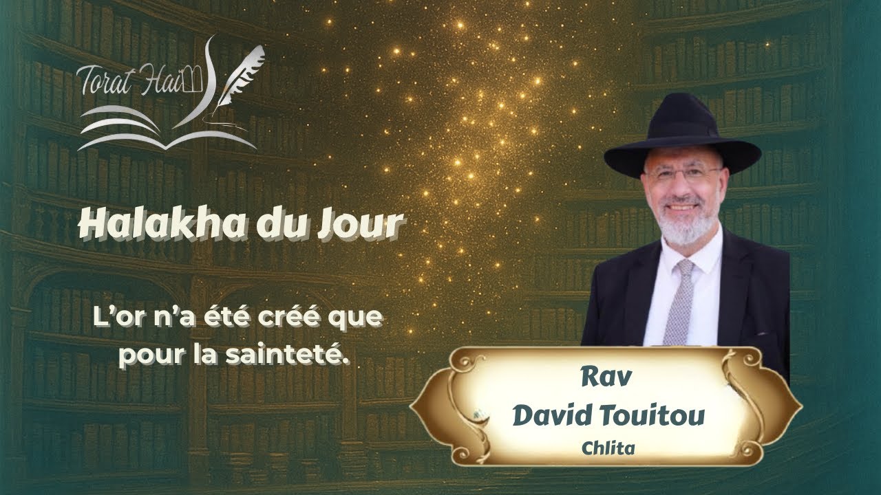 L’or n’a été créé que pour la sainteté.