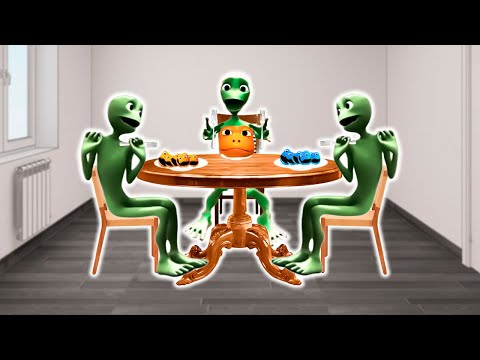 Dame Tu Cosita Animation / El Chombo Friends Came to Visit — For Lunch - Patila / Fun Alien Dancing