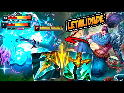 YASUO BUILD LETALIDADE COM ITEM ROUBADO - LEAGUE OF LEGENDS