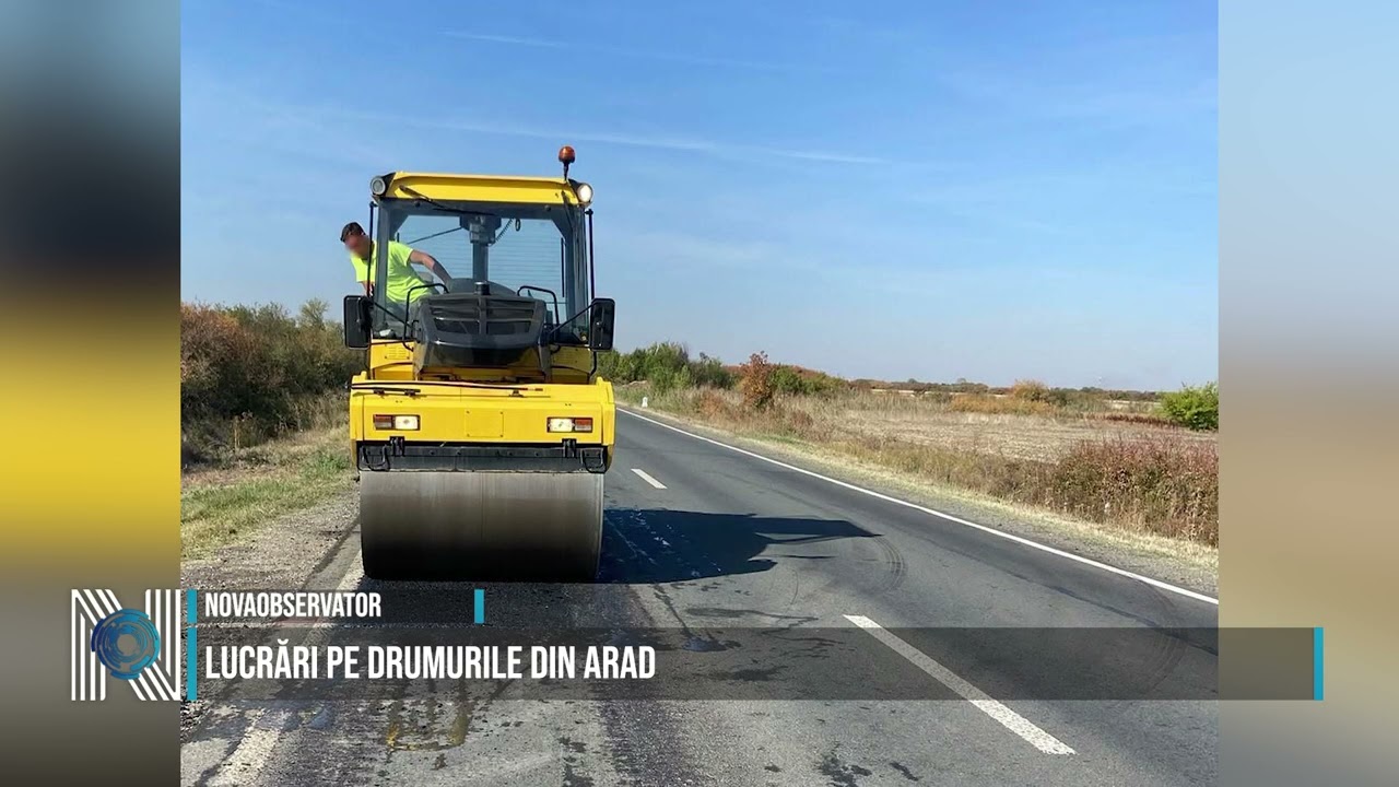 Lucrări pe drumurile din Arad