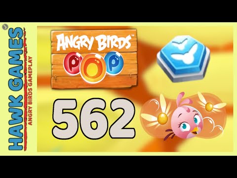 Angry Birds Stella POP Bubble Shooter Level 562 - Walkthrough, No Boosters