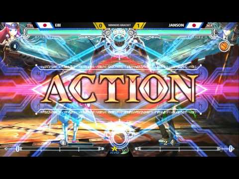 BBCF @ KSB2016 - EBI (Tsubaki-Yayoi) vs Janson (Hazama) [720P/60FPS]