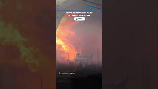 Kebakaran Pabrik Kayu di Telukan Sukoharjo, Sudah 6 Jam Api Belum Padam