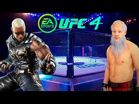 UFC4 Old Bruce Lee vs Raven Tekken EA Sports UFC 4