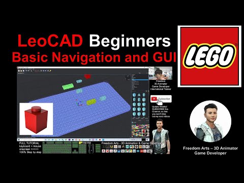 Basic navigation and GUI, Modeling - LEGO LeoCAD Tutorial