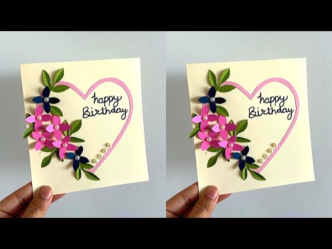 HANDMADE GREETING CARD LATEST DESIGN | DIY Birthday Card Ideas