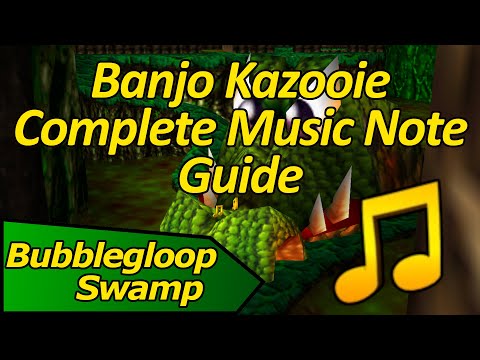 How to Collect All Music Notes in Bubblegloop Swamp - Banjo Kazooie Complete Music Note Guide