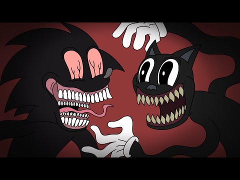 cartoon sonic vs my cartoon cat (Green-Light creations)😺🦔