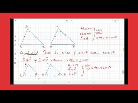 Criterii de congruenta ale triunghiurilor
