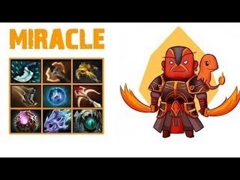Dota 2 Miracle 9 slotted Ember Spirit by Miracle 9000 MMR - Ranked Gameplay Dota 2 6.87