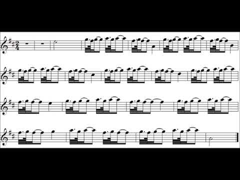 Great Highland Bagpipes Intermediate Exercise 20 – high pitch half speed