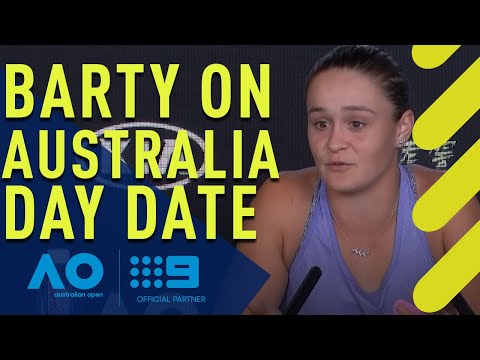 Ash Barty fields questions about Australia Day date at the Australian Open | Wide World of Sports