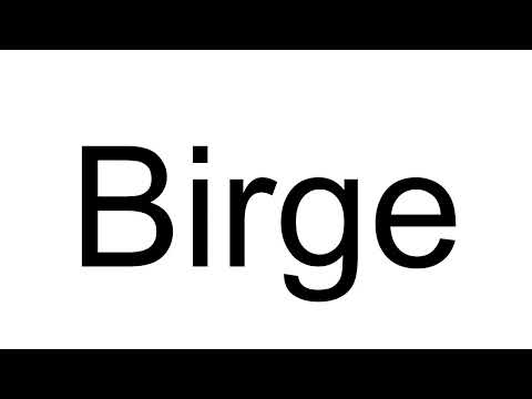 How to Pronounce Birge (German)