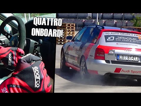 RALLY Audi A4 Avant Quattro ONBOARD!