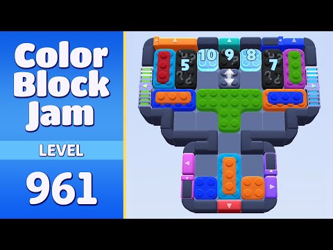 Color Block Jam Level 961 (962) | Every Puzzle Solved! 🎯