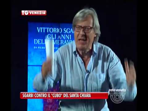 VENEZIA TG - 07/08/2015 - SGARBI CONTRO IL "CUBO" DEL SANTA CHIARA