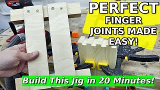 Woodworking Joinery Made EASY | Simple Finger Joint Jig for Beginners!