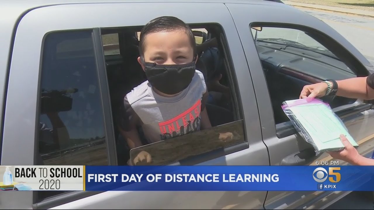 Park Elementary School In Hayward Resumes Classes With Curbside Meet-And-Greet