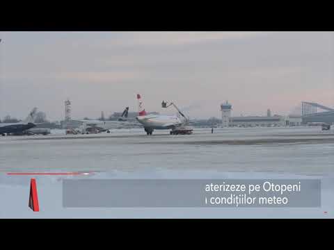 Stiri Mediafax 25 Ianuarie - 6 curse aeriene au fost întârziate din cauza vremii