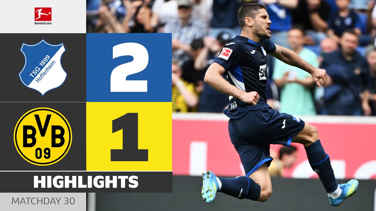 2 Penalties! Kramarić Wins It! | HOFFENHEIM - BORUSSIA DORTMUND | Highlights | MD 30 – Bundesliga